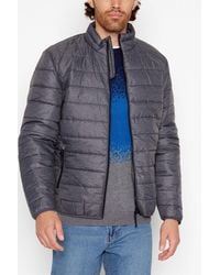 Red Herring - Grey Padded Funnel Neck Jacket - Lyst