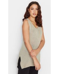 Long Tall Sally - Tall Knitted V-neck Vest Top - Lyst