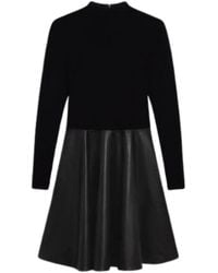 Ted Baker - Long Sleeve Round Neck Regular Fit Midi Dress - Lyst