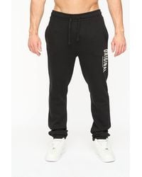 Crosshatch - Kensby Straight Leg Joggers With Puff Print Branding - Lyst