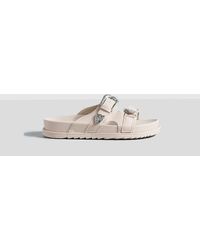 Boohoo - Double Strap Western Detail Slides - Lyst