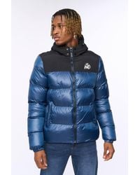 Kings Will Dream - Summs Box Quilt Hooded Puffer Jacket With Smooth Finish - Lyst