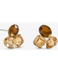 Jon Richard - Plated & Multi Stone Earrings - Lyst