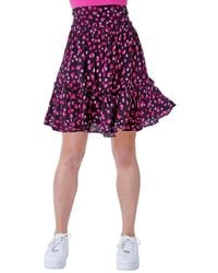 D.u.s.k - Ditsy Floral Print Tiered Skirt - Lyst