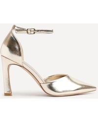 Linzi - Moira Faux Leather V Cut Court Heel - Lyst