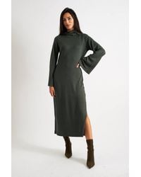 Louche - Gigi Brushed Marl Jersey Midi Dress - Lyst