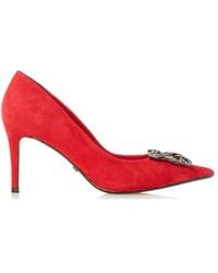 Dune - 'betti' Suede Court Shoes - Lyst