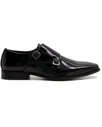 Dune - 'stone' Leather Monk Straps - Lyst