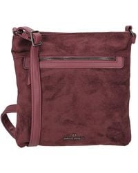 Enrico Benetti - Norah Single Handle Faux Suede Shoulder Bag - Lyst