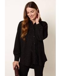 Blue Vanilla - Long Sleeve Collar Blouse - Lyst
