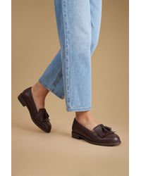 Dorothy Perkins - Wide Fit Leigh Fringe Loafers - Lyst