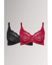 Yours - 2 Pack Lace Bras - Lyst