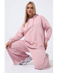 Yours - Hoodie & Wide Leg Jogger Set - Lyst