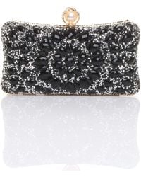 AJVANI - Diamante Embellished Gem Party Evening Prom Clutch Bag - Lyst