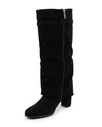 IKRUSH - Cordelia Fold Over Block Heel Knee High Boots W/ Almond Toe - Lyst