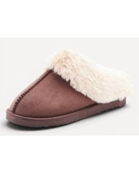 DAMART - Faux Fur Lined Thermal Mule Slippers - Lyst