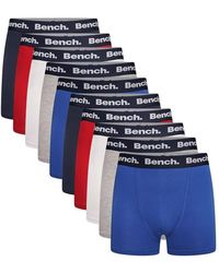 Bench - 10 Pack Cotton Stretch Boxer Shorts Underwear Multipack Acura - Lyst