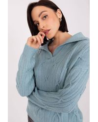 Love Lace - Acrylic Variegated Long Sleeve Sweater Style 188272 - Lyst