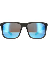 Dragon - Square Matte Grey Permafrost Lumalens Blue Ionized Sunglasses - Lyst