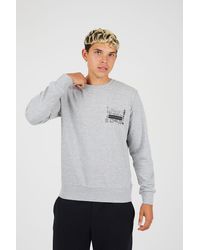 Brave Soul - Graphic Print Sweatshirt - Lyst