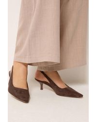 Long Tall Sally - Slingback Kitten Heel - Lyst