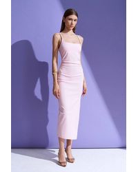 Dilvin - Sleeveless Bodycon Midi Dress - Lyst