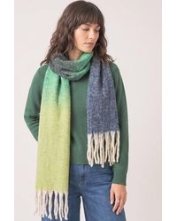 SARTA - Ana Colour Block Tasselled Heavyweight Winter Scarf - Lyst