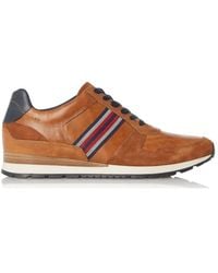 Dune - 'truro' Leather Trainers - Lyst