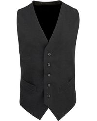 PREMIER - Lined Polyester Waistcoat Catering Bar Wear Pack Of 2 - Lyst