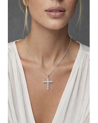 Lovii - Timeless Cross Pendant Necklace With Radiant Detailing - Lyst