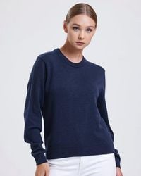 Alse Studio - Premium Quality 100% Cotton Crew Neck Long Sleeve Jumper - Lyst