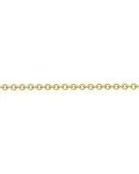 Jewelco London - 18Ct Oval Link Rolo Trace 1.5Mm Pendant Chain Necklace - Lyst