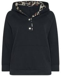 Yours - Leopard Contrast Hoodie - Lyst