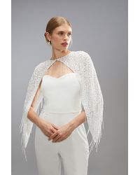 Coast - Sequin And Bead Embellished Bridal Cape - Lyst