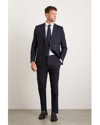 Burton - Skinny Fit Navy Fine Stripe Suit Trousers - Lyst
