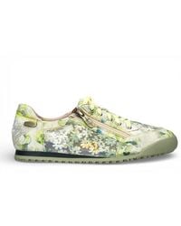 Laura Vita - Floral Leather Trainers Zip Sneaker Shoes - Lyst