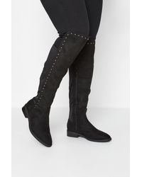 Yours - Extra Wide Fit Over The Knee Boots - Lyst