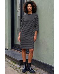 Roman - Stripe Jersey Stretch T-Shirt Dress - Lyst