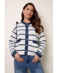 Blue Vanilla - Long Sleeve Button Up Round Neck Cardigan - Lyst