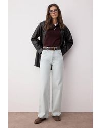 WOVCOR - High Waist Wide Leg Jeans W/ Pocket Details - Lyst