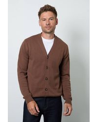 MAINE - Premium Pure Cotton Knitted Cardigan - Lyst