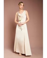 Coast - Honoured Sleeveless Cowl Neck Satin Maxi Bridesmaid Dress - Lyst