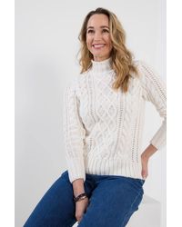 Joe Browns - Cosy Cable Knit High Neck Jumper - Lyst