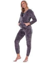 Keanu - Star Fleece Embossed Long Pyjama Set - Lyst