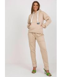 Love Lace - Cotton High Waisted Hooded Tracksuit With Pockets - Lyst