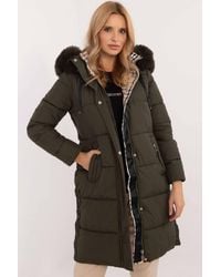 Love Lace - Extended Cut Quilted Jacket With Detachable Hood - Lyst
