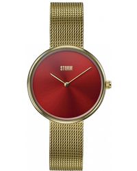 Storm - Gold Plated Stainless Steel Fashion Analogue Watch - 47480/gd/r - Lyst
