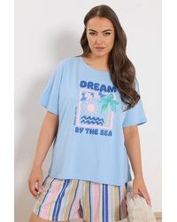Yours - 'Dream By The Sea' Pyjama Top - Lyst