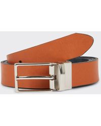 Burton - Tan Leather Reversible Belt - Lyst