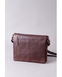 Lakeland Leather - 'keswick' Large Leather Messenger Bag - Lyst